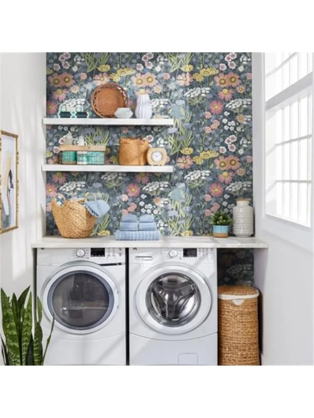 Vintage Daisy Peel Stick Wallpaper Floral Removable Vinyl Contact Paper Decor